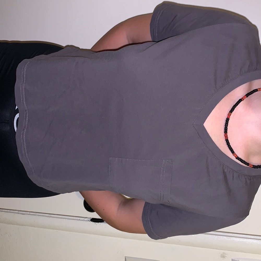 Cropped Grey Tee